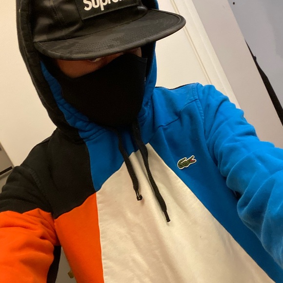 LACOSTE LIVE - COLORBLOCK HOODIE - SZ 2 (XS/S) - Picture 6 of 6